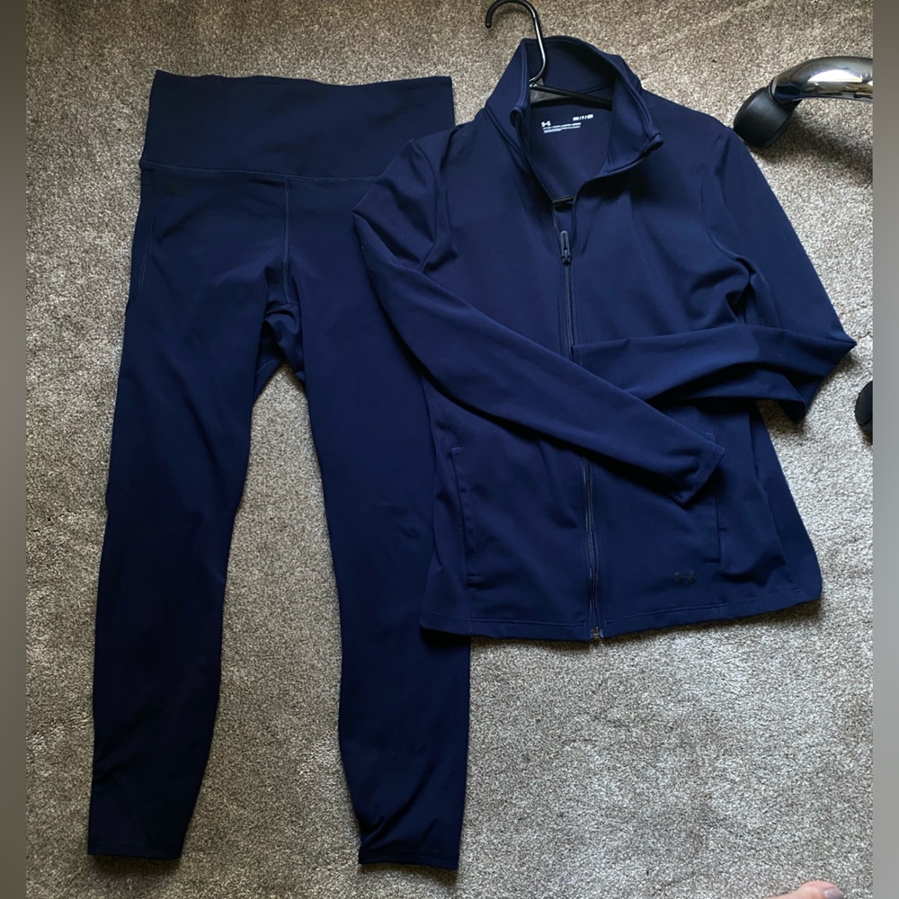 Women’s Under Armour Motion Matching Two Piece Set (Navy)